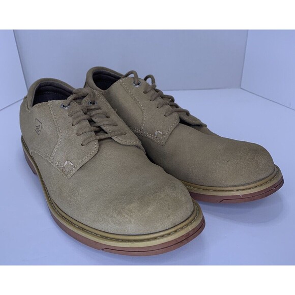 Sperry Shoes Men’s 8.5 Beige Top-Sider Waterproof Lace Up Leather Oxford 0664771 - Picture 1 of 10